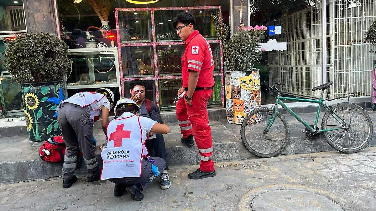 ciclista herido en Tehuacan